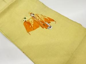 リサイクル　能芸者模様織出し名古屋帯